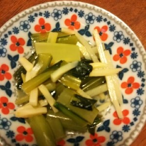 小松菜とたけのこの炒め煮